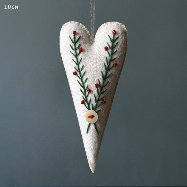 Brodert hengende lang Hjerte - East Of India