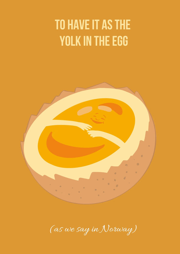 Kort "Yolk in the egg" - Lines of Norway