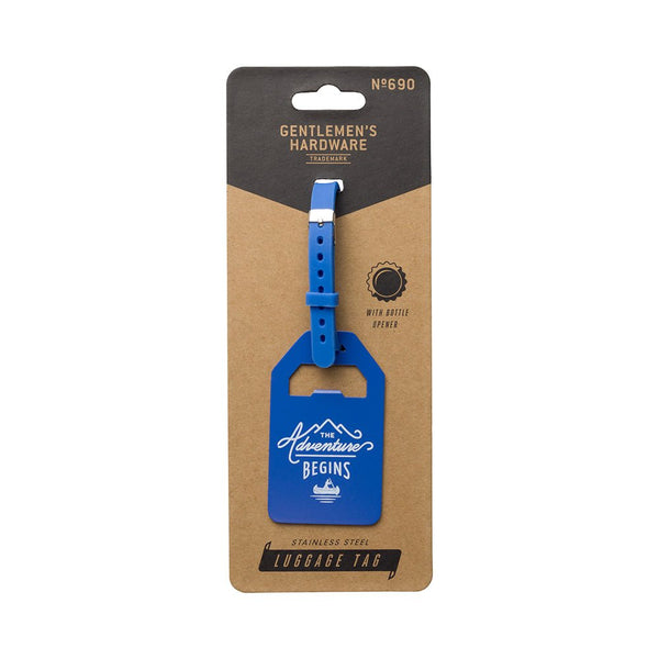 Metal Bagasjelapp Blå - Gentlemen's Hardware