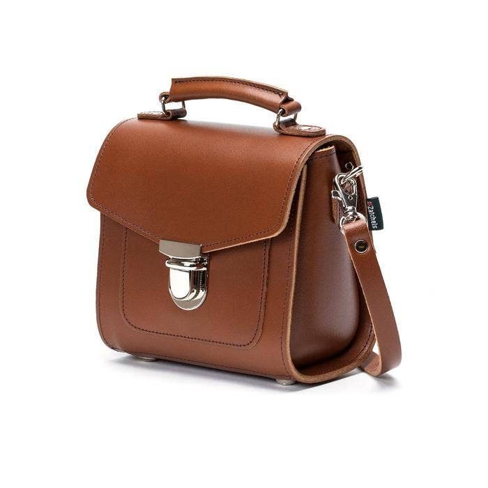 SUGARCUBE HANDBAG CHESNUT SMALL - Zatchels - glott.no