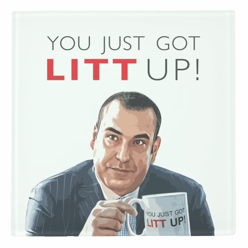 'You Just Got Litt Up!' Coaster - Art Wow - glott.no