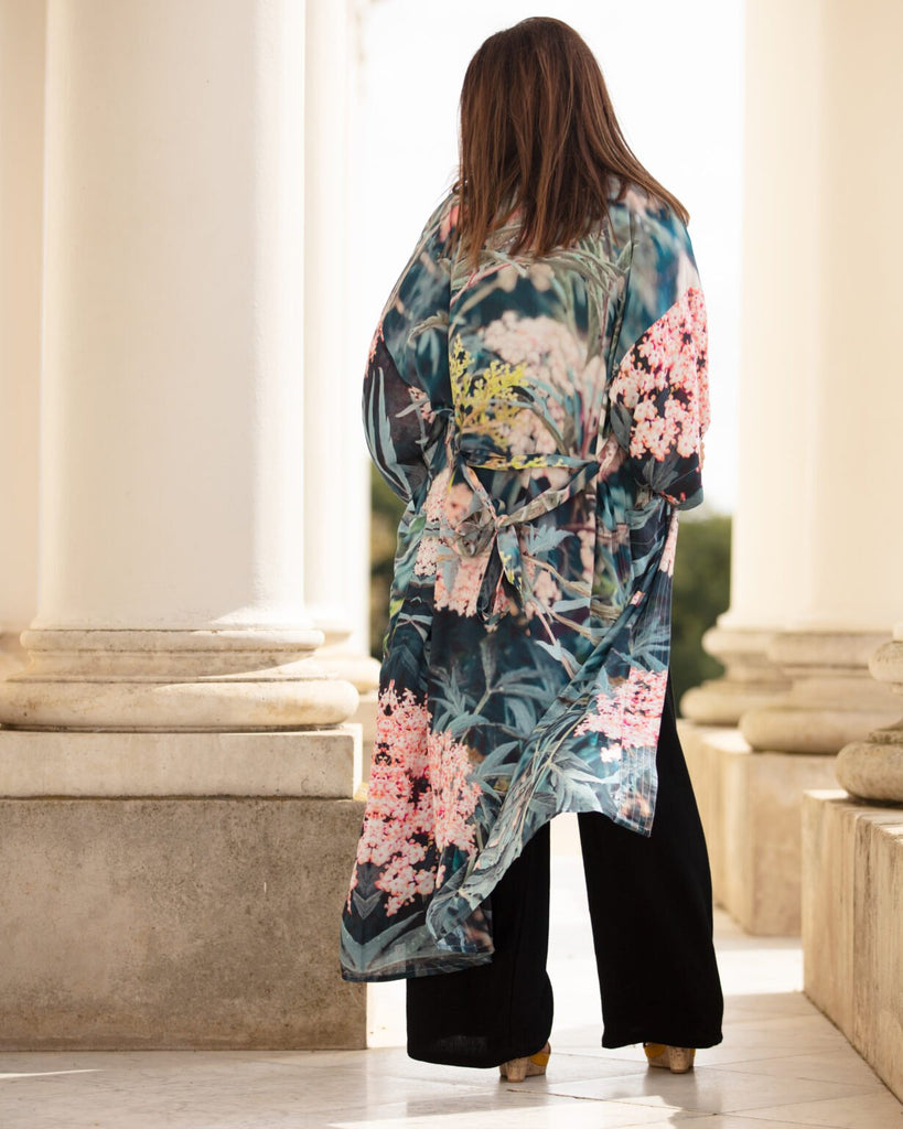 Black Lace Long Robe - From My Mothers Garden - glott.no