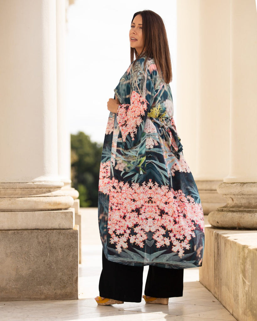 Black Lace Long Robe - From My Mothers Garden - glott.no
