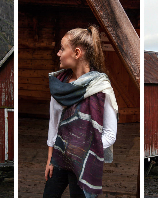 Boathouse Wool and Silk Scarf