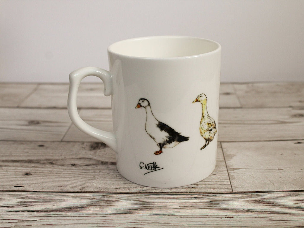 Ducks Bone China Mug - Gemma Keith - glott.no
