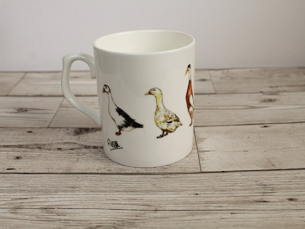 Ducks Bone China Mug - Gemma Keith - glott.no