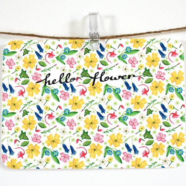 Hello Flower Notelets - Victoria Snape - glott.no