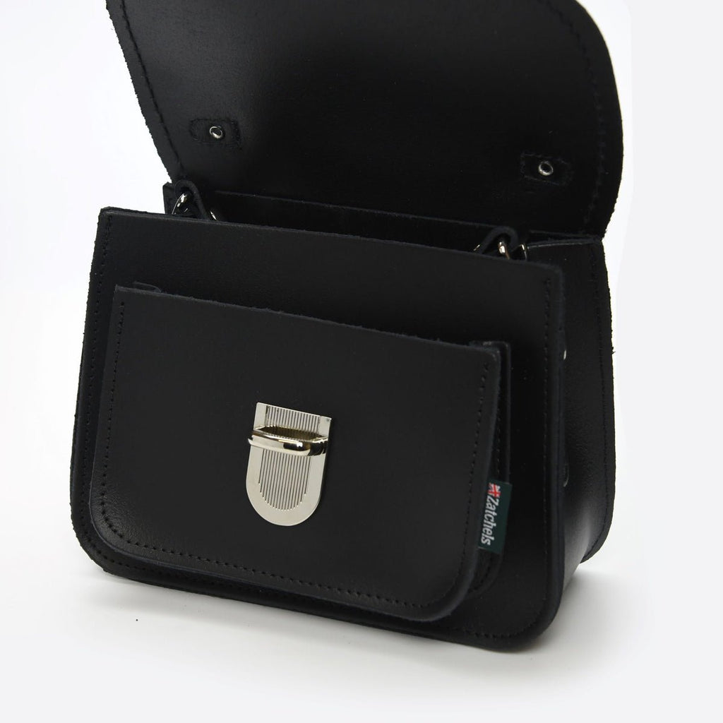 LUNA HANDMADE LEATHER BAG BLACK - Zatchels - glott.no