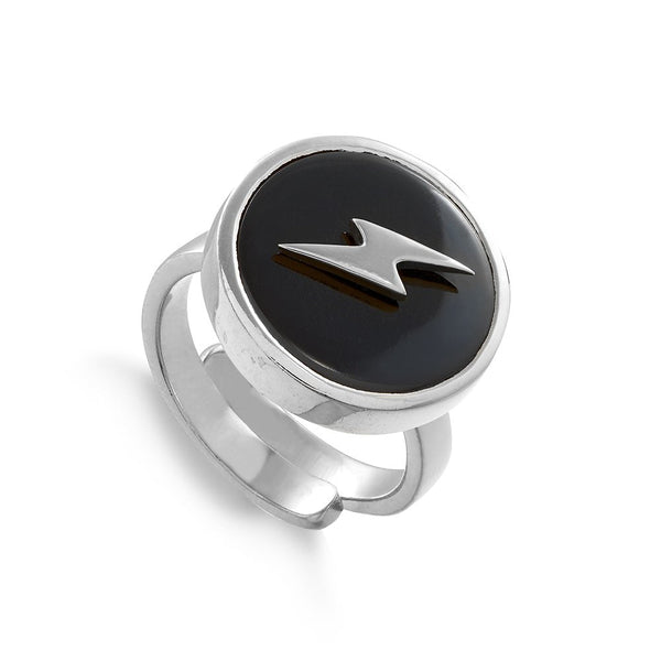 Stellar Lightning Black Quartz Ring - SVP