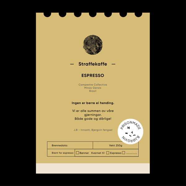 Kaffe - Campestre Collective Espresso- Bønner - Straffekaffe