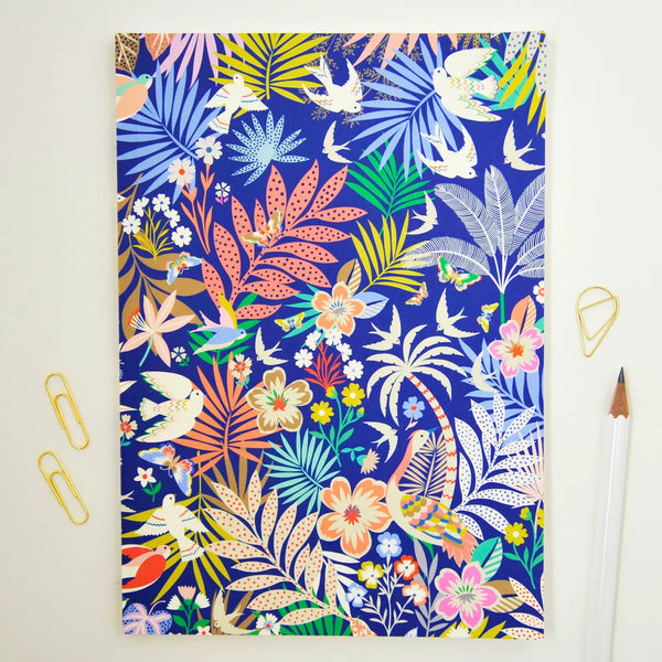 'Wonderland in Blue' A5 Notebook - Elvira Designs