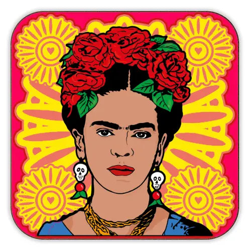 Fierce like Frida Drikkebrikke - Art Wow