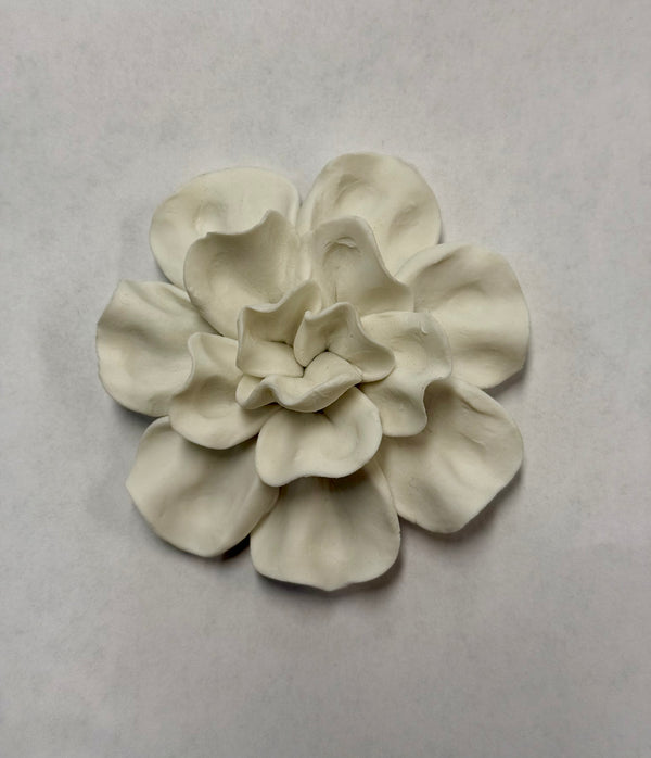 Ceramic Matte Flowers White - Chive