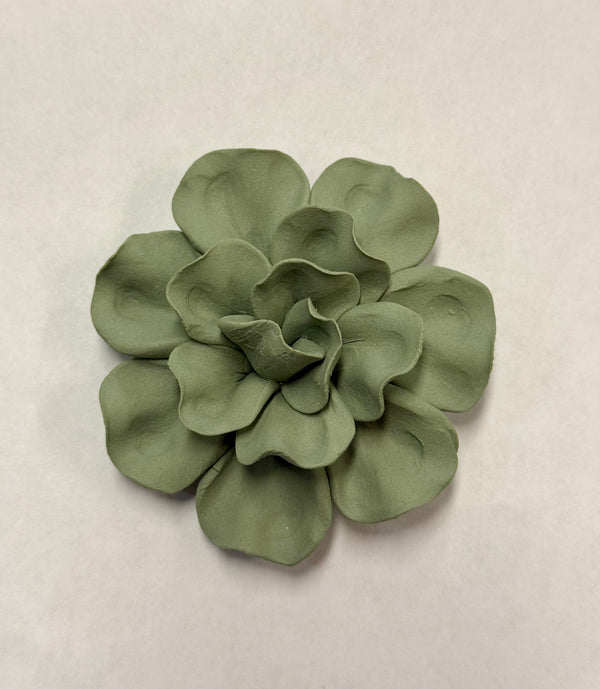 Ceramic Matte Flowers Green - Chive