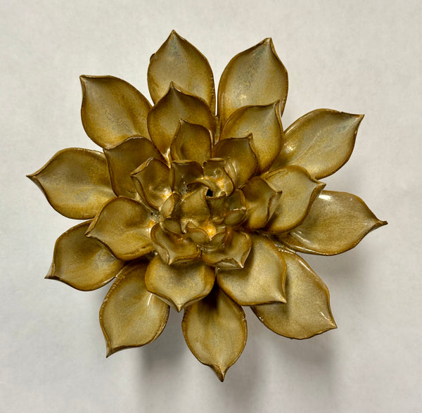 Dusk Ceramic Flower Golden - Chive