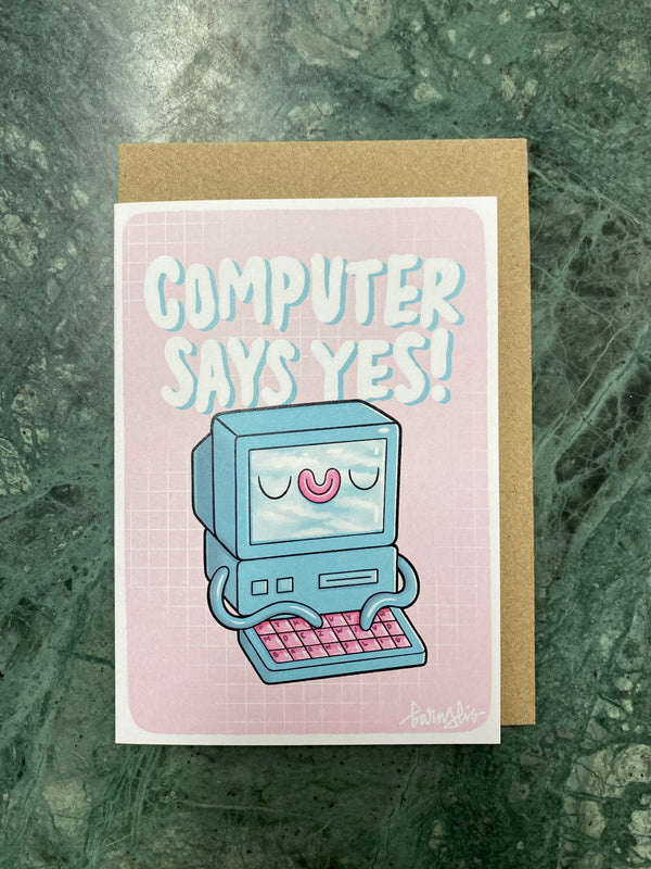 Computer kort - Barnslig Art