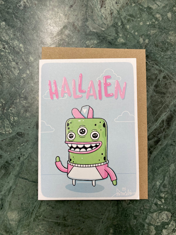 Hallaien kort - Barnslig Art