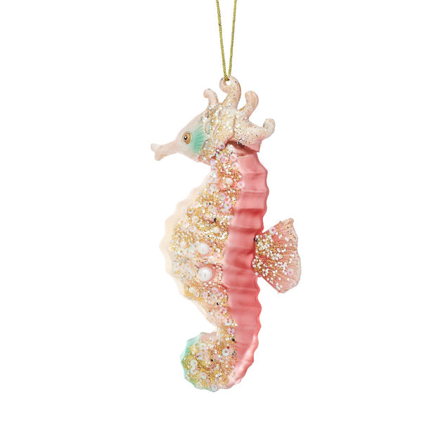 Juledekorasjon - Pink Seahorse - Sass & Belle