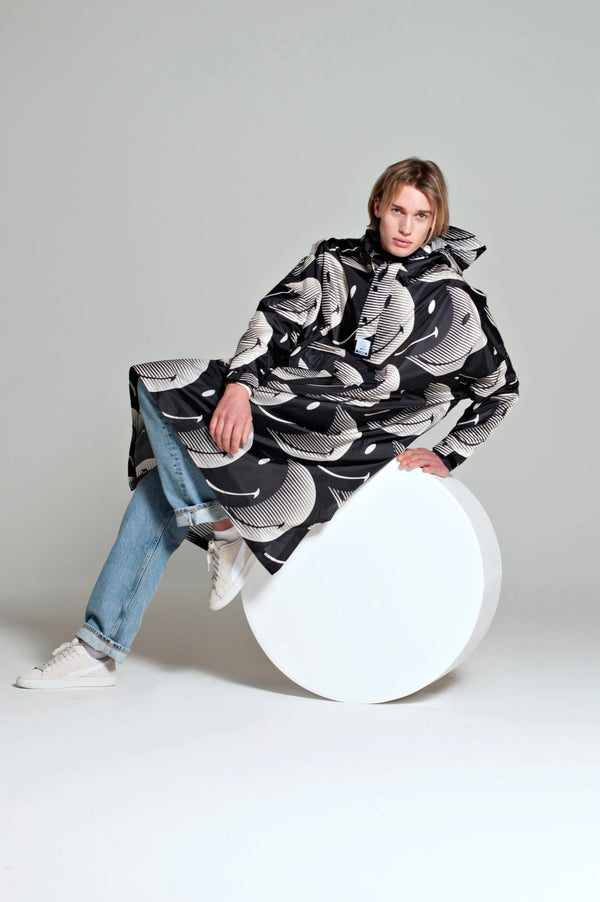 Half Moon x Smiley Poncho, Regnponcho - Rainkiss