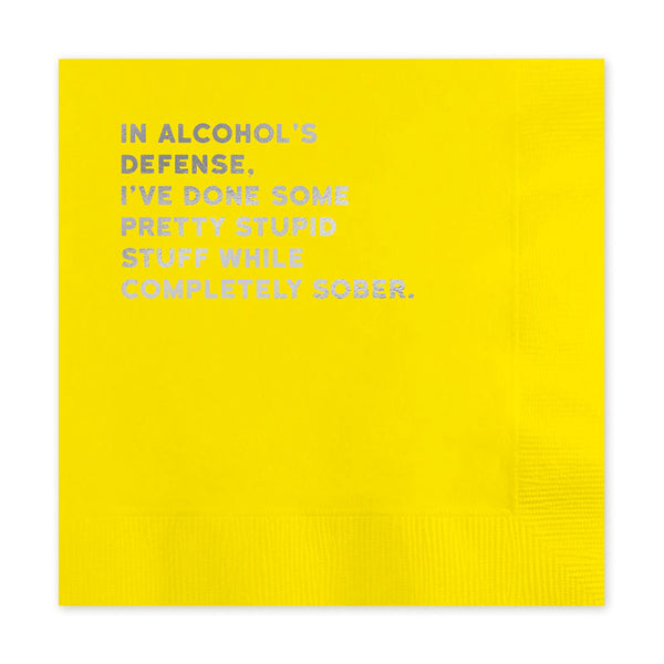 Sober Cocktail Napkin - Redback cards