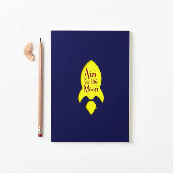 Aim For the Moon Notatbok - The Pop Out Card Co - glott.no