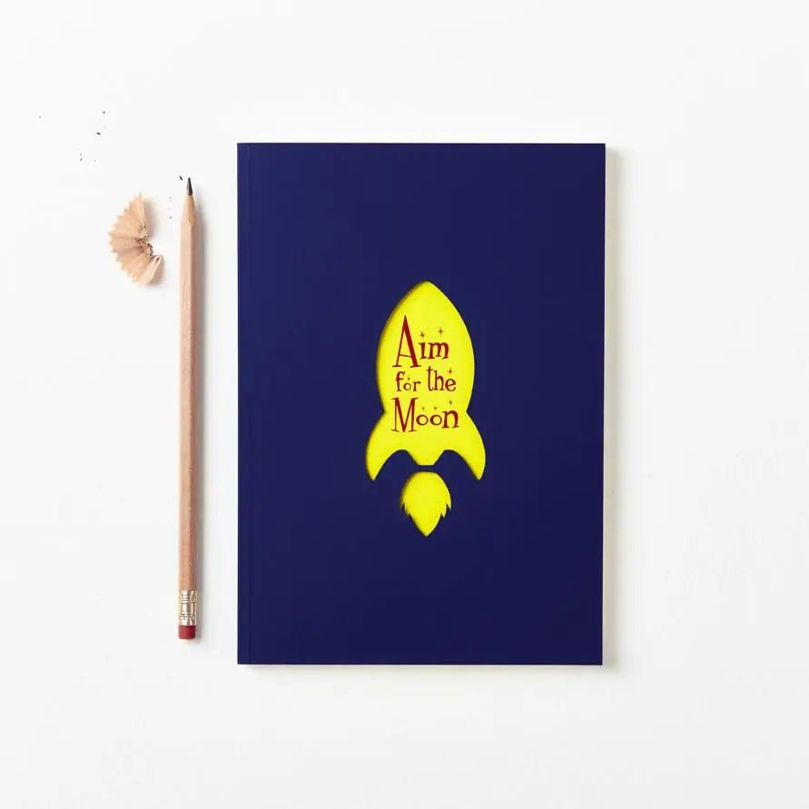 Aim For the Moon Notatbok - The Pop Out Card Co - glott.no