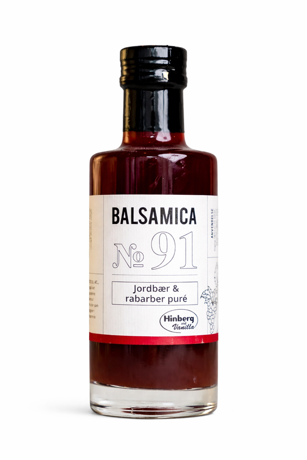 Jordbær og Rabarbrapuré - Eddik - Hinberg and Vanilla