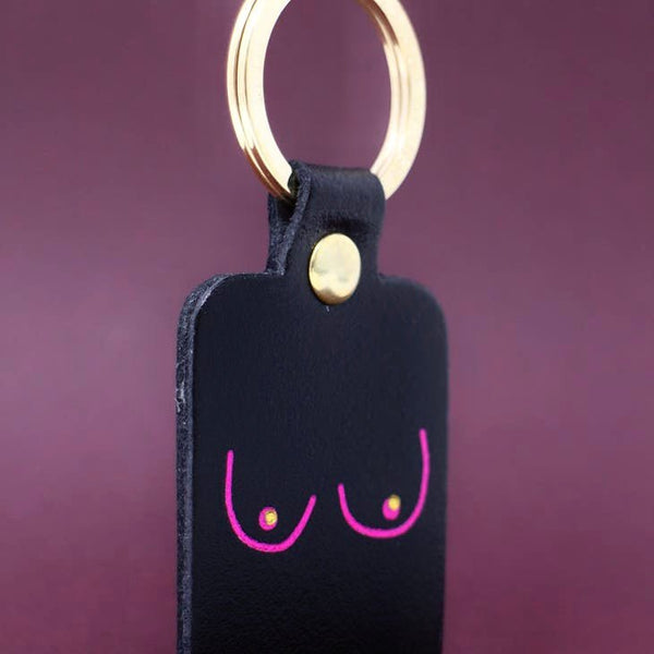 Boob leather key Black - Ark Colour Design - glott.no