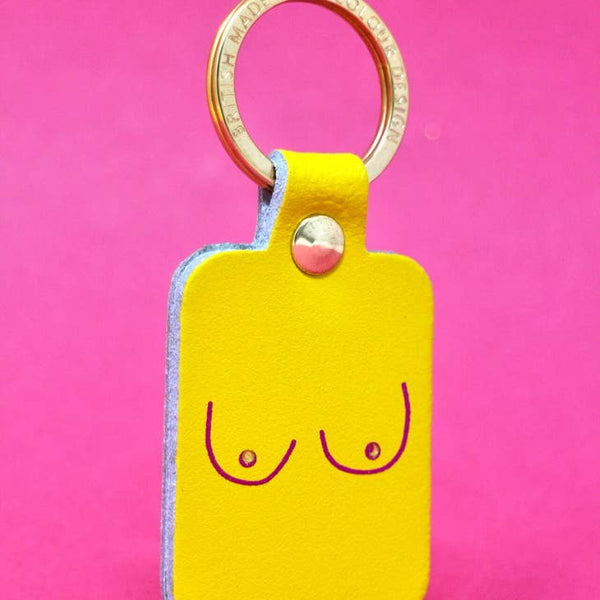 Boob leather key Bright Yellow - Ark Colour Design - glott.no