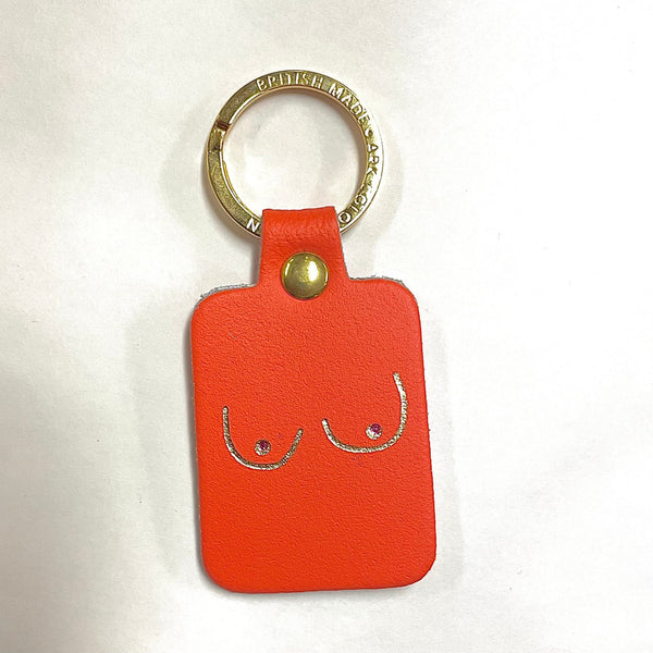 Boob leather key Coral - Ark Colour Design - glott.no