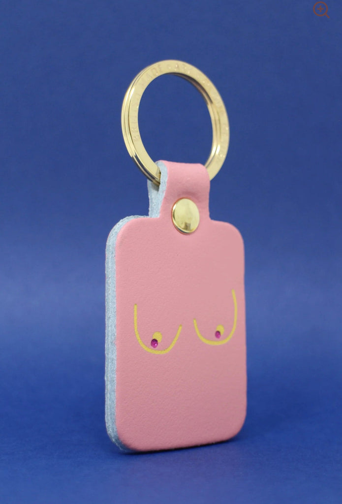 Boob leather key Pale Pink - Ark Colour Design - glott.no