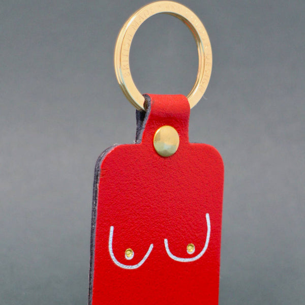 Boob leather key Red - Ark Colour Design - glott.no