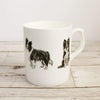 Border Collie Dog Bone China Mug - Gemma Keith - glott.no