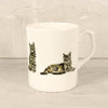 Brown Tabby Cat Bone China Mug - Gemma Keith - glott.no
