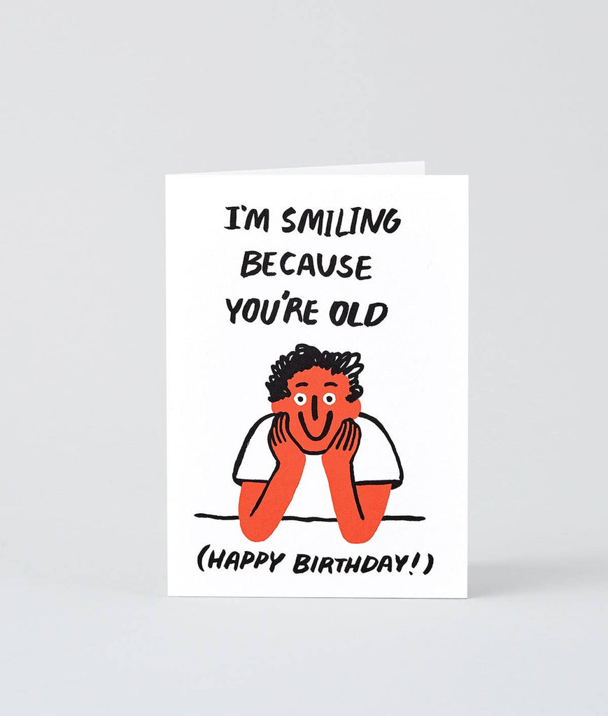 Bursdagskort 'You're Old - Wrap - glott.no