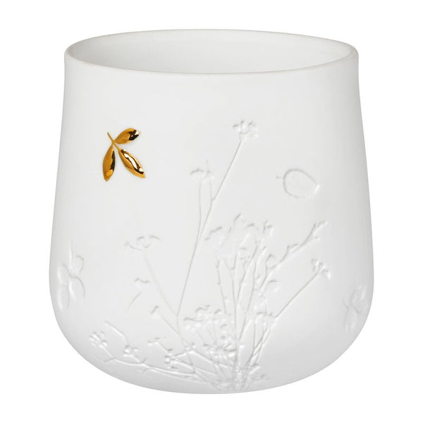 Candle Holder Golden Leaf - Räder - glott.no