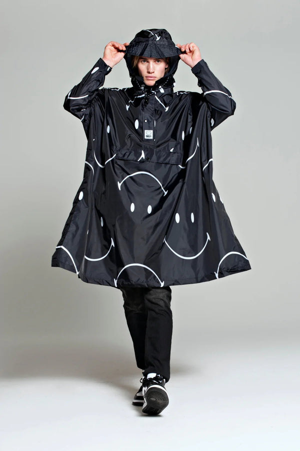 Classic Smile x Smiley Poncho, Regnponcho - Rainkiss