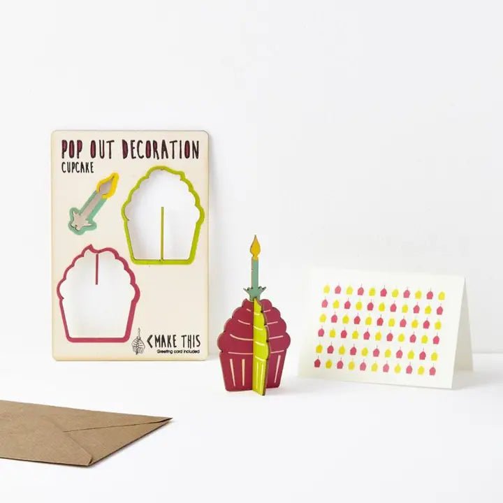Cupcake Pop Out Kort - The Pop Out Card Co - glott.no