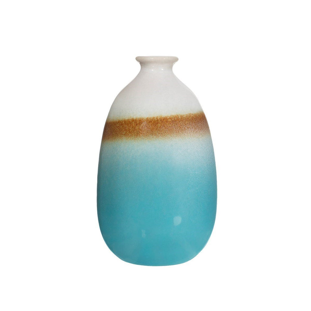 Dip glazed ombre turkis vase - Sass & Belle - glott.no