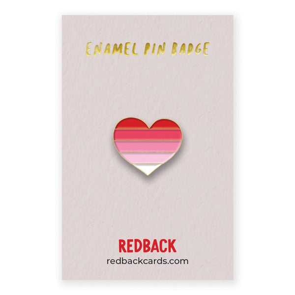 Enamel Pin Badge - Redback cards - glott.no