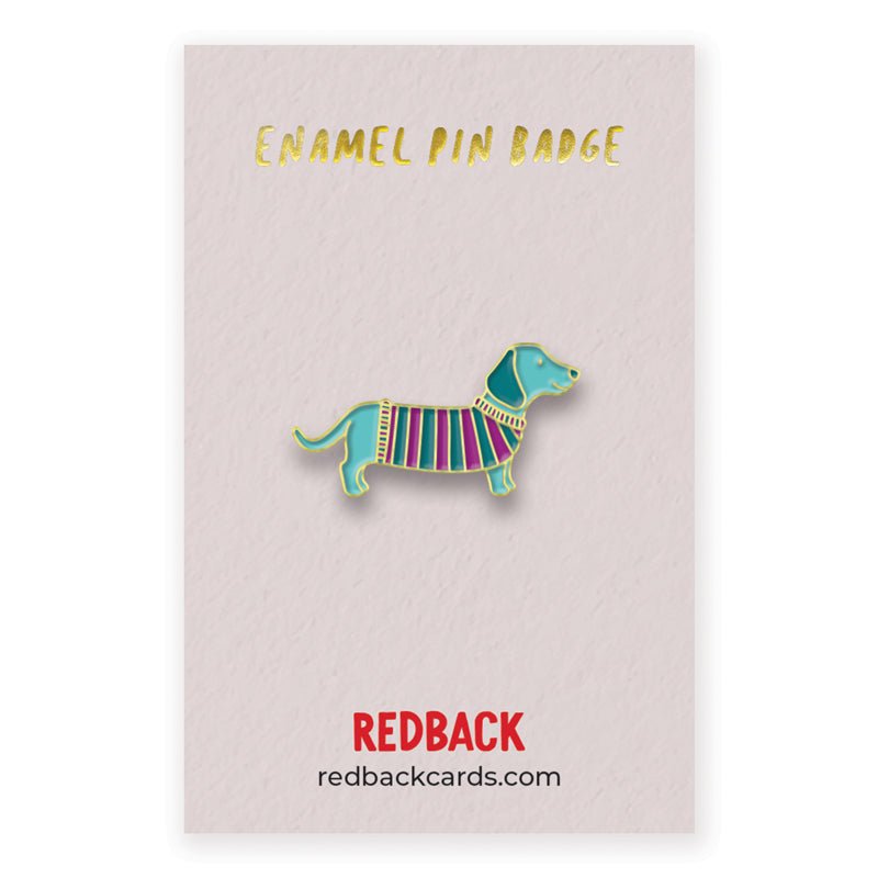 Enamel Pin Badge - Redback cards - glott.no