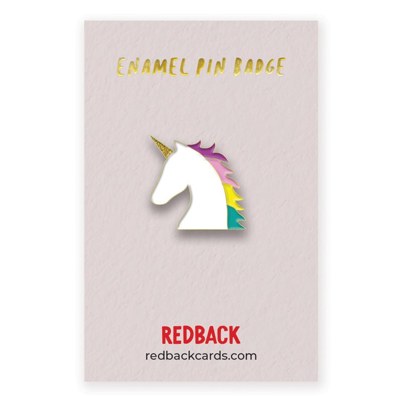 Enamel Pin Badge - Redback cards - glott.no