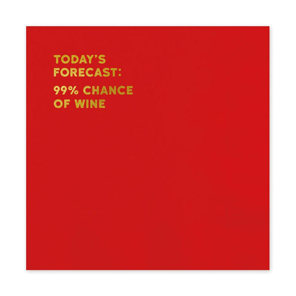 Forecast Cocktail Napkin - Redback cards