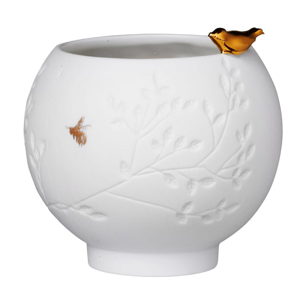 Golden Bird bowl tealight holder - Räder - glott.no