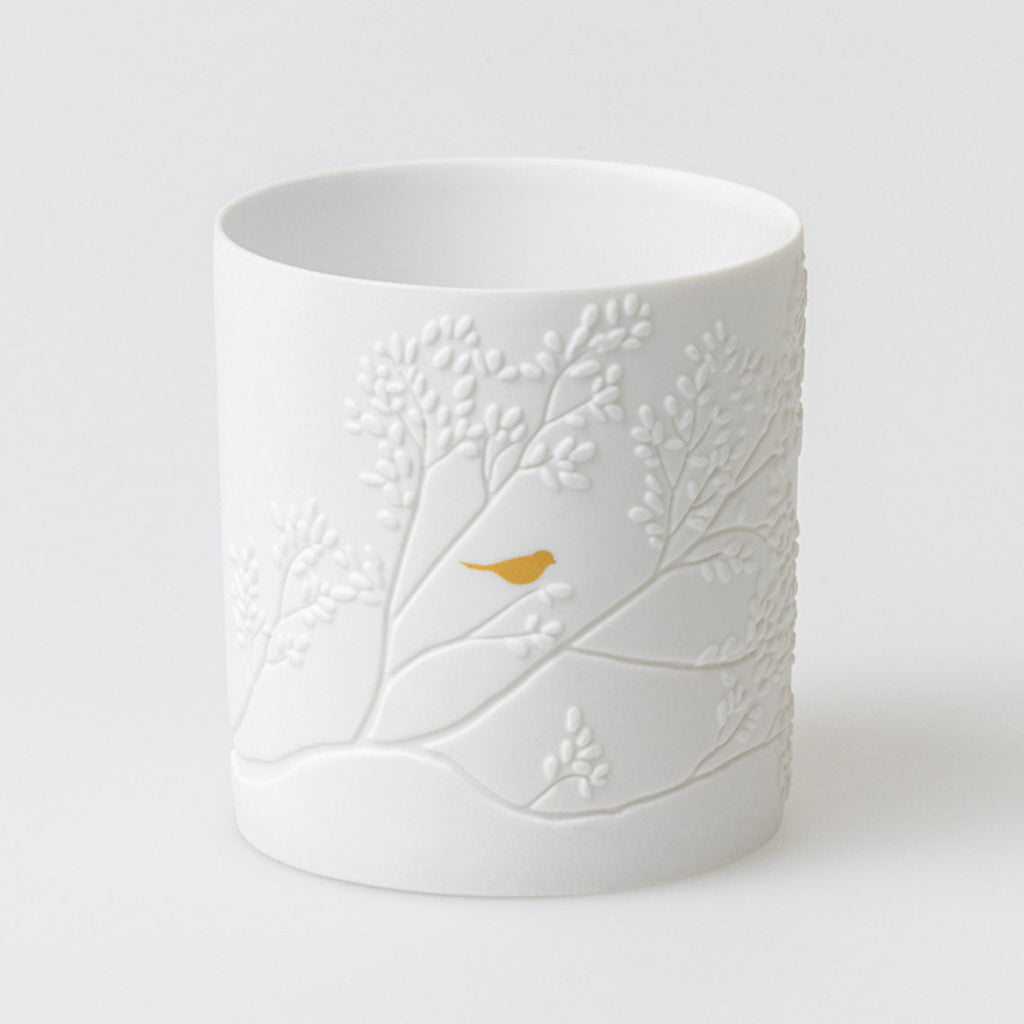 Golden bird in branch tealight holder - Räder - glott.no