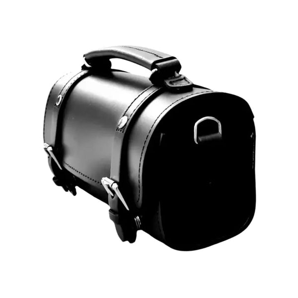 Handmade Leather Bowler Bag - Black - Zatchels