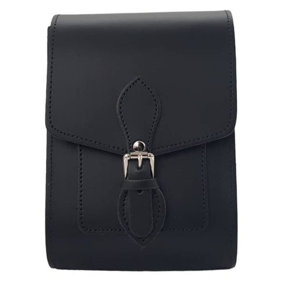HANDMADE LEATHER Festival Phone Bag - BLACK - Zatchels - glott.no