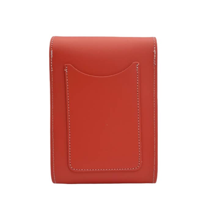HANDMADE LEATHER Festival Phone Bag - Coral - Zatchels - glott.no