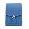 HANDMADE LEATHER Festival Phone Bag - Cornflower Blue - Zatchels - glott.no