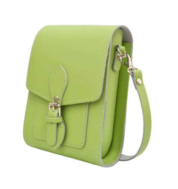 Handmade Leather Festival Phone Bag - Grass Green - Zatchels - glott.no